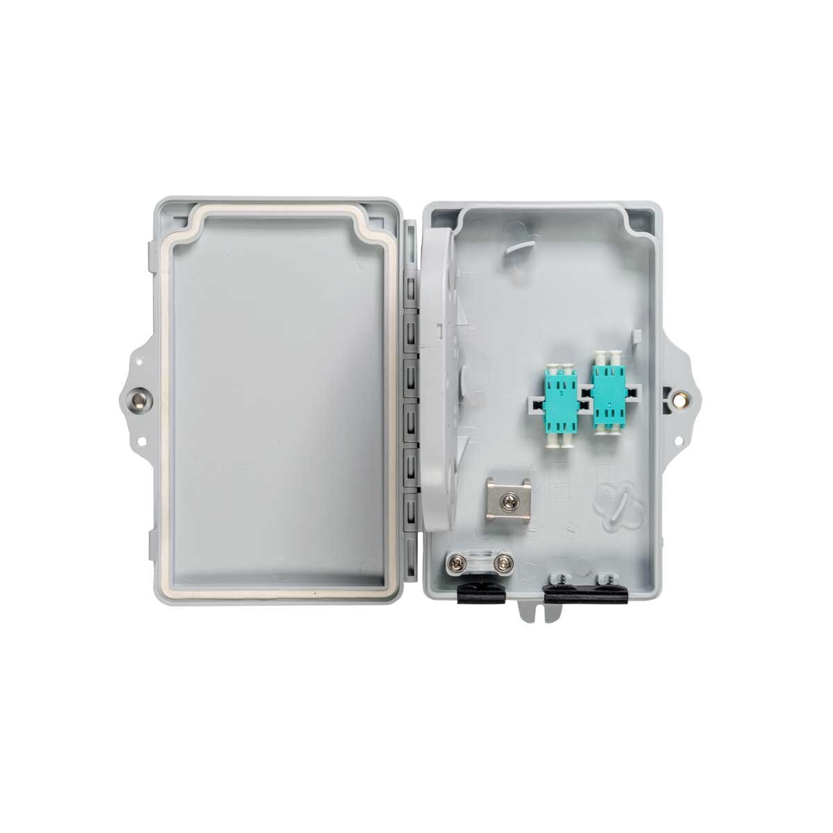 Outdoor Fiber Optic Terminal box, Empty (Holds 2 SC Simplex or 2 LC Duplex Adapters) 3